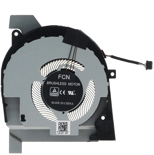 Main image of Replacement CPU Cooling Fan for Dell Latitude 5501 5511 Precision 3541 3551 0HY6C8 058FXF FMCT DC28000Q0F0 DFS2004053J0T