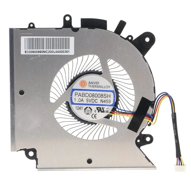 Alt view image 3 of 5 - Replacement CPU&GPU Cooling Fan for MSI Katana GF76 GF66 Pulse GL66 GL76 WF76 PABD08008SH N459 PAAD06015SL N460