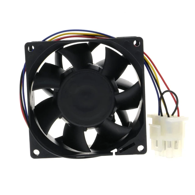 Alt view image 2 of 5 - WR60X10356 GE Refrigerator Evaporator Cooling Fan Motor Replacement for WR60X26866 WR49X25197 WR60X26033 NIDEC V80E14MS2A3-57A611 239D1412P002