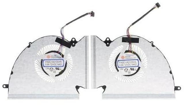 Main image of Replacement CPU&GPU Cooling Fan for MSI GP76 GE76 WE76 MS-17K2 MS-17K3 PABD1A010SHR-N452 PABD1A010SHR-N451