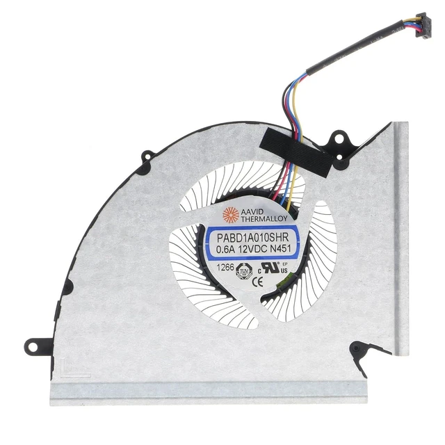 Alt view image 3 of 6 - Replacement CPU&GPU Cooling Fan for MSI GP76 GE76 WE76 MS-17K2 MS-17K3 PABD1A010SHR-N452 PABD1A010SHR-N451