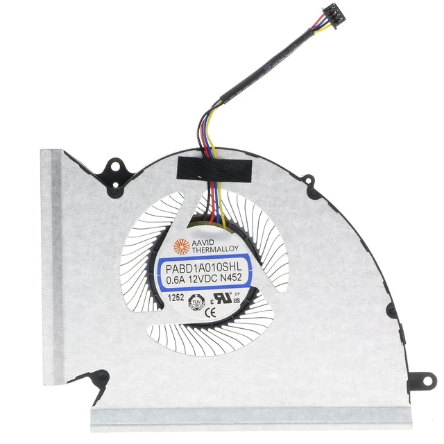 Alt view image 4 of 6 - Replacement CPU&GPU Cooling Fan for MSI GP76 GE76 WE76 MS-17K2 MS-17K3 PABD1A010SHR-N452 PABD1A010SHR-N451