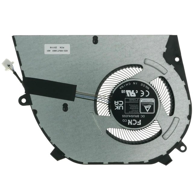 Alt view image 3 of 4 - CPU Cooling Fan Replacement for Dell Inspiron 16 5630 5635 7630 7635 2-in-1 06WR1W FQ76 DFS5K12B159A1F 023.100UT.0001 5V 0.5A 4-Pin