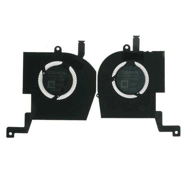 Alt view image 2 of 4 - 0JFTG4 CPU+GPU Cooling Fan Replacement for Dell Alienware X14 R2 M14 R3 EG50050S1-CM00-S9A EG50050S1-CL90-S9A