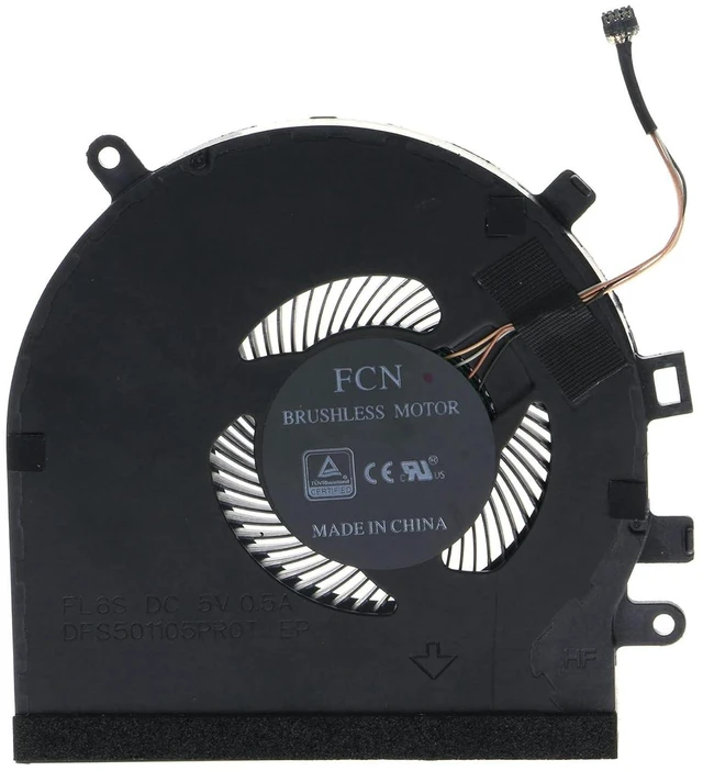 Alt view image 3 of 6 - Replacement CPU Cooling Fan for Razer Blade 15 RZ09-0300 RZ09-03009W76 RZ09-03009E97 RZ09-0328 RZ09-03286E22 RZ09-03287EM RZ09-0270 RZ09-02705E75 RZ09-02705E7 DFS5K121142621 DFS501105PROT