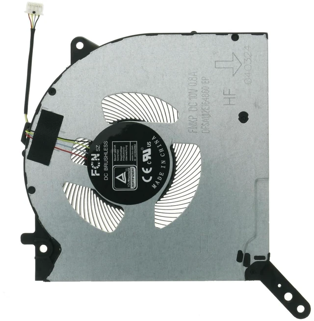 Alt view image 6 of 6 - Replacement CPU Cooling Fan for Lenovo Legion 7-16 7-16ACHg6 82N6 DC 10V 5H40S20298 5H40S20297 5H40S20296