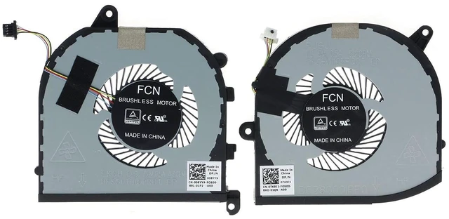 Main image of Replacement CPU&GPU Cooling Fan for Dell XPS 15 7590 9570 Precision 5540 0F01PX 0V9H8N DC58000NHD0 008YY9 0TK9J1