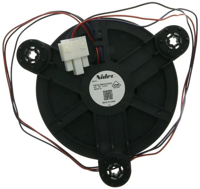 Main image of WR60X28408 Evaporator Cooling Fan Replacement DC 12V for GE and Haier Refrigerators 0064001594