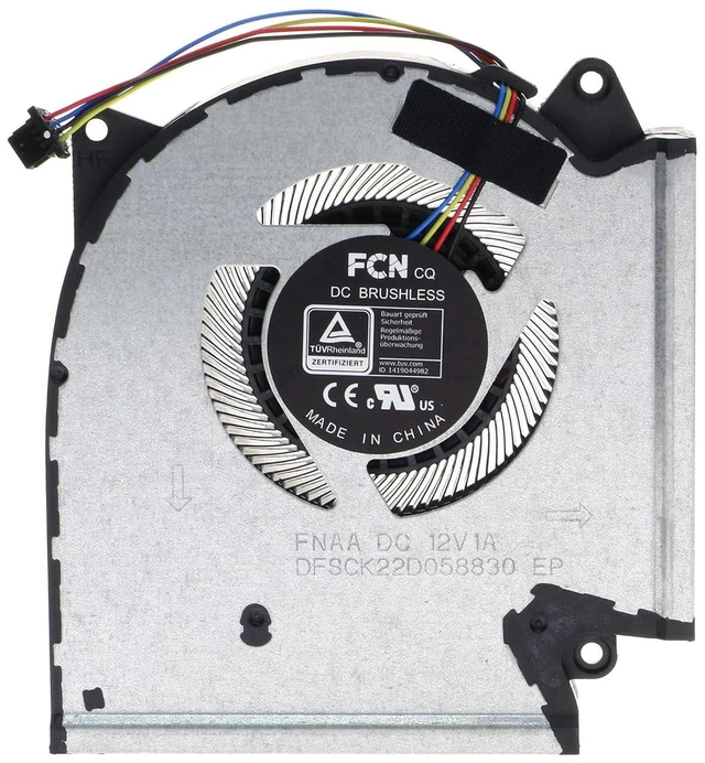 Alt view image 3 of 7 - Replacement CPU+GPU Cooling Fan for Asus ROG Strix G513IM G513QR G513QM G513IR G513Q G533QM G533QR G533QS G713IM G713IR G713QM G713QR G733QS G733QSA G733QM G733QR PX713QM 12V FNAA 13NR0540P02011