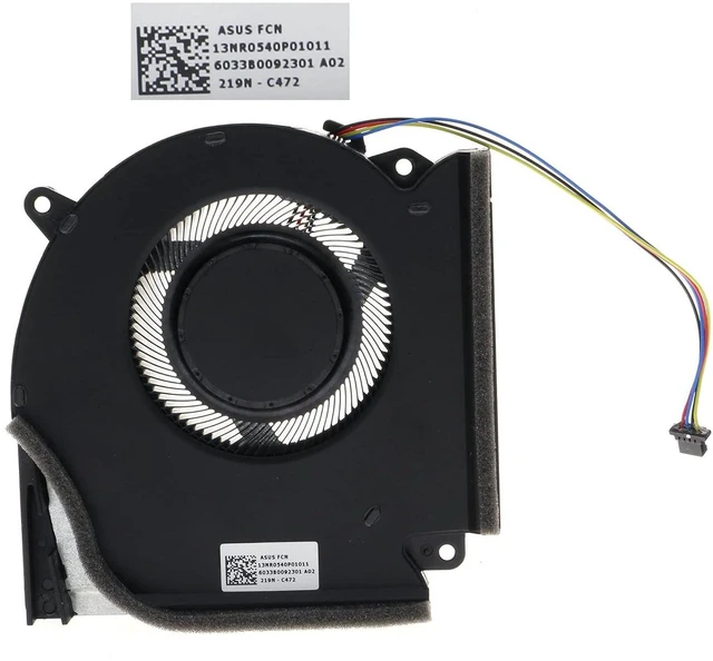 Alt view image 6 of 7 - Replacement CPU+GPU Cooling Fan for Asus ROG Strix G513IM G513QR G513QM G513IR G513Q G533QM G533QR G533QS G713IM G713IR G713QM G713QR G733QS G733QSA G733QM G733QR PX713QM 12V FNAA 13NR0540P02011