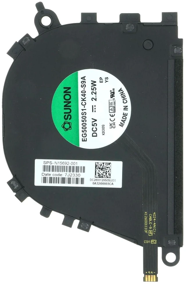 Alt view image 4 of 4 - CPU Cooling Fan Replacement for HP Envy X360 13-BF 13-BF0013DX 2-in-1 N15692-001 EG50050S1-CK40-S9A ND75C44-21J01