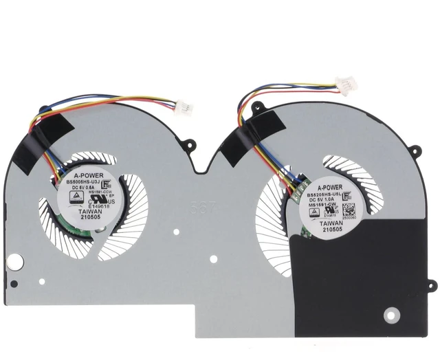 Main image of Replacement CPU Cooling Fan for MSI Summit E16 Flip Evo (A12M) Prestige 16 Evo A13M BS5005HS-U3J BS5205HS-U5L MS1591