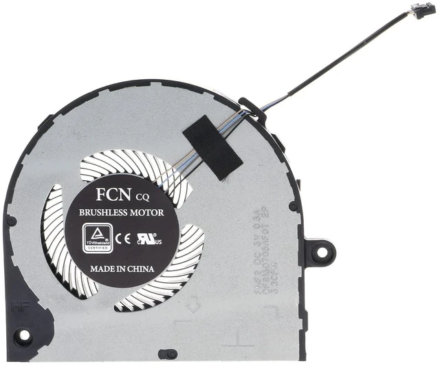 Alt view image 5 of 6 - CPU&GPU Cooling Fan Replacement for Dell Vostro 7500 7501 Inspiron 7501 P102F 0KGH4R 0YND40 FMF2 FMF3 DFS150705AF0T DFS150005AA0T