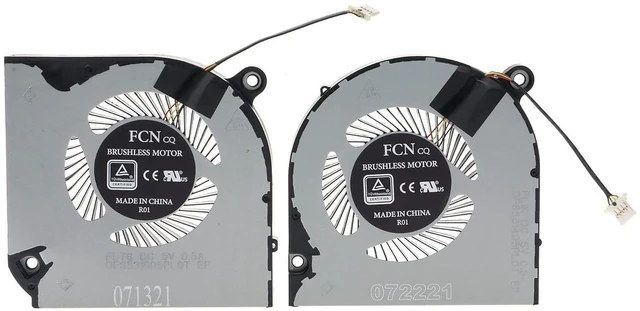 Main image of Replacement CPU+GPU Cooling Fan for Acer Nitro 5 AN515-43 AN515-54 AN517-51 Nitro 7 AN715-51 FL78 DFS531005PL0T FL1K DFS561405PL0T