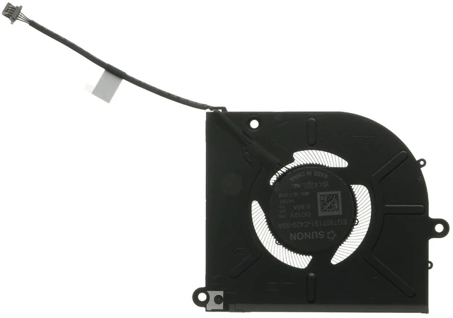 Alt view image 4 of 6 - CPU and GPU Cooling Fan Replacement for Dell Alienware M16 R2 ND8CC32-23F17 ND8CC31-23F16 EG75071S1-C410-S9A EG75071S1-C420-S9A 2GN4X 02GN4X DC12V Fan