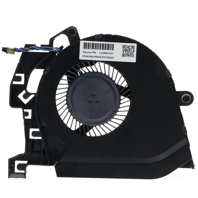 Alt view image 4 of 6 - CPU&GPU Cooling Fan Replacement for HP ZBook 15 G5 G6 L30894-001 L30895-001 L28713-001
