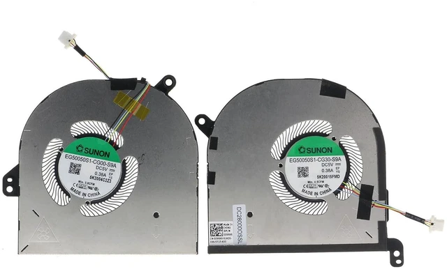 Main image of Replacement CPU+GPU Cooling Fan for DELL XPS 15 9500 9510 Precision 5550 0DJH35 009RK6