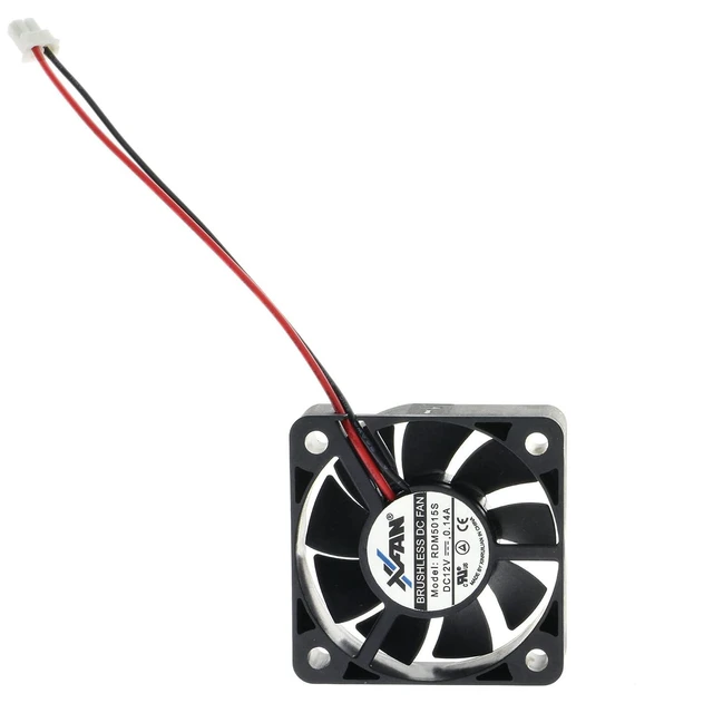 Alt view image 2 of 5 - Replacement Cooling Fan for Samsung AH31-00056B AH31-00039D DVD Player XFAN RDM5015S 12V 0.14A 50 * 50 * 15MM 5CM 2pin