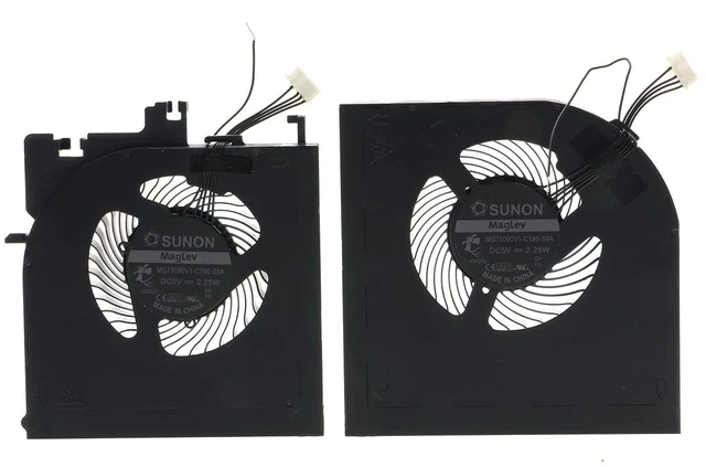 Main image of Replacement CPU+GPU Cooling Fan for Lenovo Thinkpad P52 01HY786 01HY785 MG75090V1-C190-S9A MG75090V1-C181-S9A