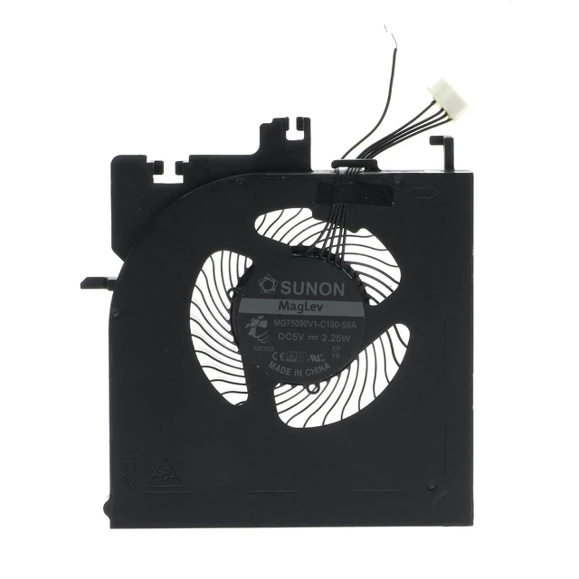 Alt view image 3 of 6 - Replacement CPU+GPU Cooling Fan for Lenovo Thinkpad P52 01HY786 01HY785 MG75090V1-C190-S9A MG75090V1-C181-S9A