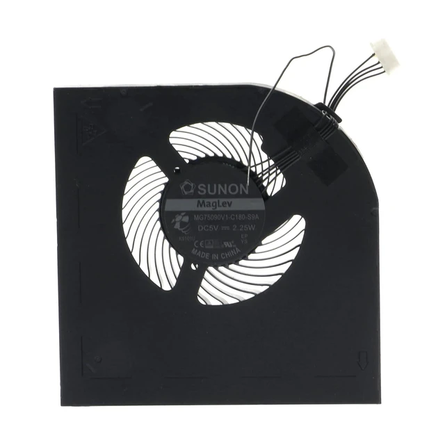 Alt view image 5 of 6 - Replacement CPU+GPU Cooling Fan for Lenovo Thinkpad P52 01HY786 01HY785 MG75090V1-C190-S9A MG75090V1-C181-S9A