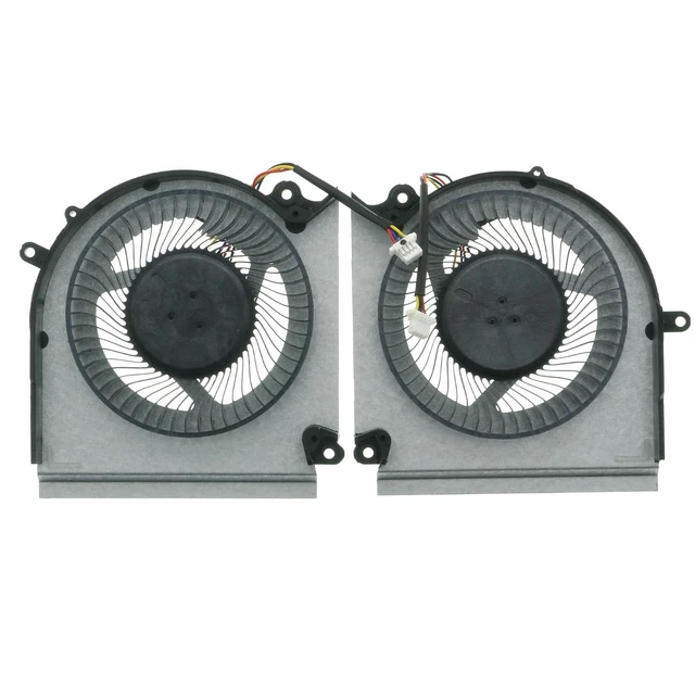 Alt view image 2 of 6 - PABD1A010SHR N509 & PABD1A010SHL N510 CPU+GPU Cooling Fan Set Replacement for MSI GE68 GP68H MS-15M1 MS-15M2 DC 12V 0.6A 4-Pin