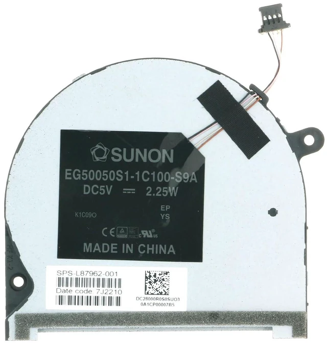 Main image of Replacement CPU Cooling Fan for HP Envy 13-BA 13-BA0017TX 13-BA0038TX 13-BA1093CL L94043-001 DC20888R0D0 EG50040S1-1C100-S9A