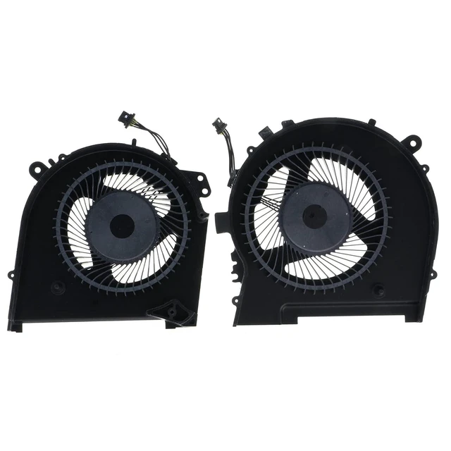 Alt view image 2 of 6 - Replacement CPU&GPU Cooling Fan for HP Omen 15-DH 15-DH1070WM 15-DH0111TX 2019 Model L64445-001 L57329-001 ND8CC01-16L04 ND8CC01-16L05 DC 12V