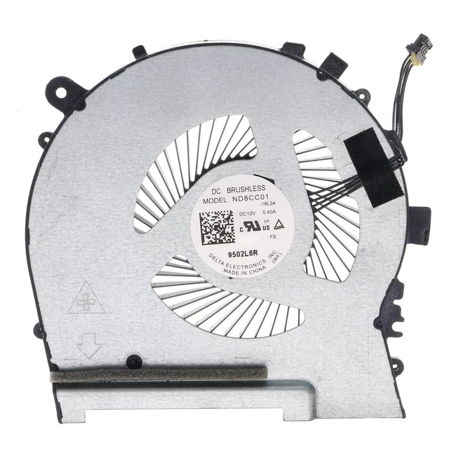 Alt view image 6 of 6 - Replacement CPU&GPU Cooling Fan for HP Omen 15-DH 15-DH1070WM 15-DH0111TX 2019 Model L64445-001 L57329-001 ND8CC01-16L04 ND8CC01-16L05 DC 12V