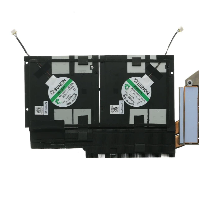 Alt view image 3 of 5 - 0RPD7J CPU Cooling Fan with Heatsink Replacement for Dell Precision 7770 M7770 A5600 06VJDM 0HN24M MG75090V1-C291-S9A MG75090V1-C290-S9A DC 5V 0.8A 4-Pin