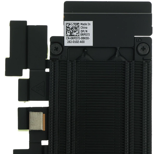 Alt view image 4 of 5 - 0RPD7J CPU Cooling Fan with Heatsink Replacement for Dell Precision 7770 M7770 A5600 06VJDM 0HN24M MG75090V1-C291-S9A MG75090V1-C290-S9A DC 5V 0.8A 4-Pin