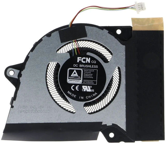 Alt view image 3 of 6 - Replacement CPU & GPU Cooling Fan for ASUS ROG Zephyrus G14 GA401QE GA401QH GA401QM GA401IHR GA401Q GA401QM GA401QC 12V FN58 FNNW 13NR05S0AP0101 DFSCK22D05883K FN59 FNNX 13NR05S0AP0201 DFSCK221151818