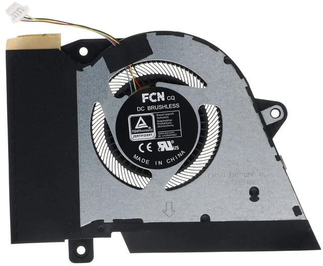 Alt view image 5 of 6 - Replacement CPU & GPU Cooling Fan for ASUS ROG Zephyrus G14 GA401QE GA401QH GA401QM GA401IHR GA401Q GA401QM GA401QC 12V FN58 FNNW 13NR05S0AP0101 DFSCK22D05883K FN59 FNNX 13NR05S0AP0201 DFSCK221151818