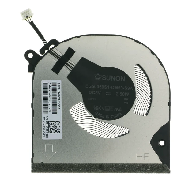 Alt view image 3 of 6 - N49282-001 N49281-001 CPU+GPU Cooling Fan Replacement for HP Envy X360 15Z-FH 15-FH 15-FH0013DX 15-FE0013DX 2-in-1 DC280015SS0 N47948-001 DC280015TS0 DC280015QS0 DC280015RS0