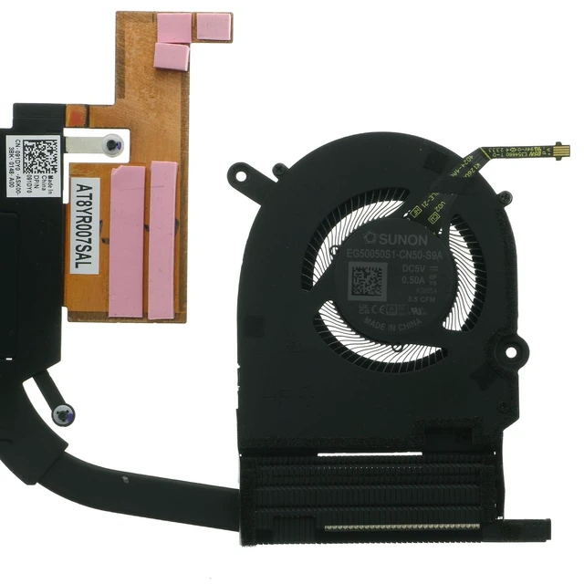 Alt view image 3 of 5 - 091DY0 CPU/GPU Heatsink with Fan UMA Thermal Module for Dell XPS 14 9440 091DY0 91DY0 EG50050S1-CN40-S9A EG50050S1-CN50-S9A DC 5V 0.5A 4-Pin