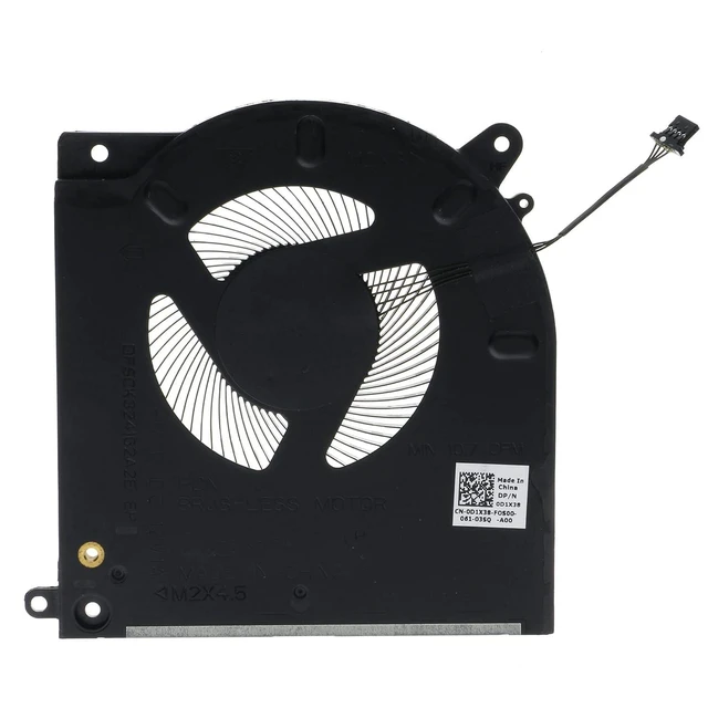Alt view image 5 of 6 - 0TG9V0 0D1X38 CPU+GPU Cooling Fan Replacement for DELL Alienware M15 R3 R4 RTX 2070 3070 12V TG9V0 D1X38 FM7C FM7D
