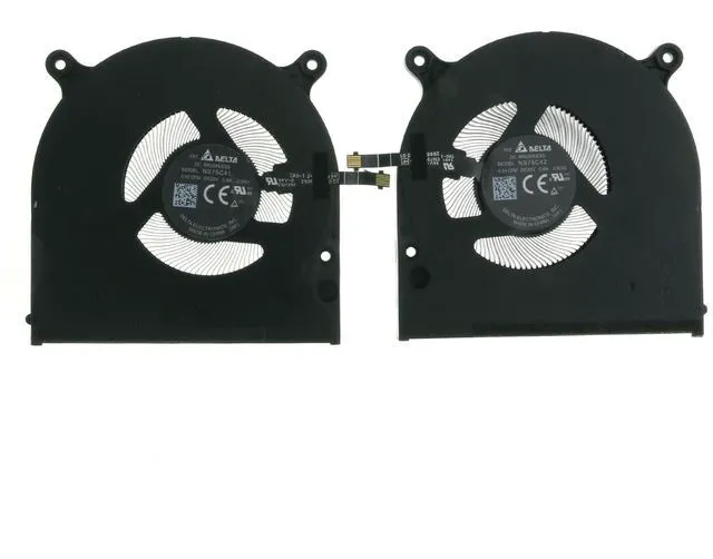Main image of 06P46H 0JTNN3 Replacement CPU+GPU Cooling Fan for Dell XPS 16 9640 F966V NS75C41-23D01 023.100VQ.0001 8GVMH NS75C42-23D02 023.100VR.0001