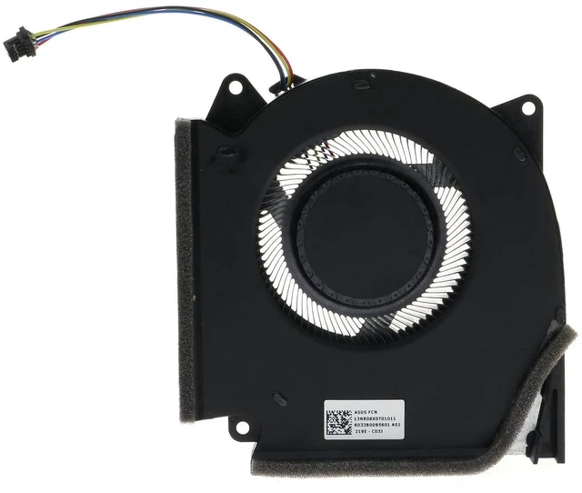 Alt view image 4 of 6 - Replacement CPU & GPU Cooling Fan for ASUS ROG Strix G15 Advantage Edition G513QY G713QY FR8A FR9J DFSCL12E16486T 13NR06X0T02011 FR8B FR9K DFSCK22D05883T 13NR06X0T01011 DC 12V