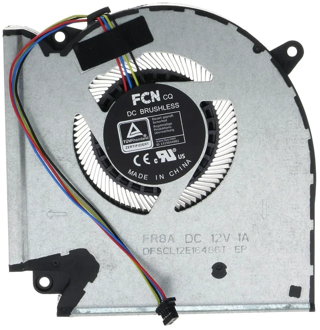 Alt view image 5 of 6 - Replacement CPU & GPU Cooling Fan for ASUS ROG Strix G15 Advantage Edition G513QY G713QY FR8A FR9J DFSCL12E16486T 13NR06X0T02011 FR8B FR9K DFSCK22D05883T 13NR06X0T01011 DC 12V