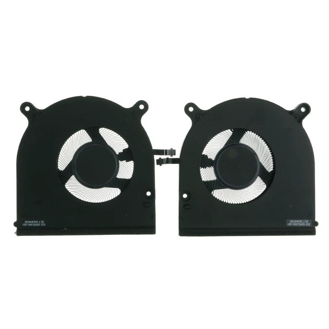 Alt view image 2 of 6 - 06P46H 0JTNN3 Replacement CPU+GPU Cooling Fan for Dell XPS 16 9640 F966V NS75C41-23D01 023.100VQ.0001 8GVMH NS75C42-23D02 023.100VR.0001