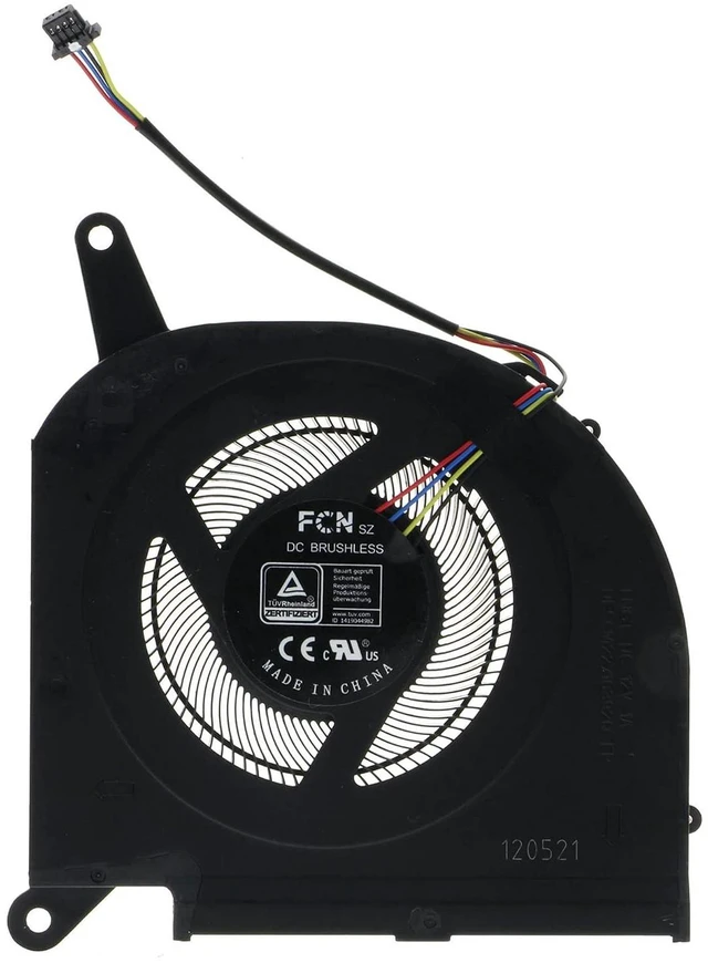 Alt view image 5 of 6 - Replacement 12V 12W CPU+GPU Cooling Fan (9.9mm Thickness) for Gigabyte Aorus Laptops