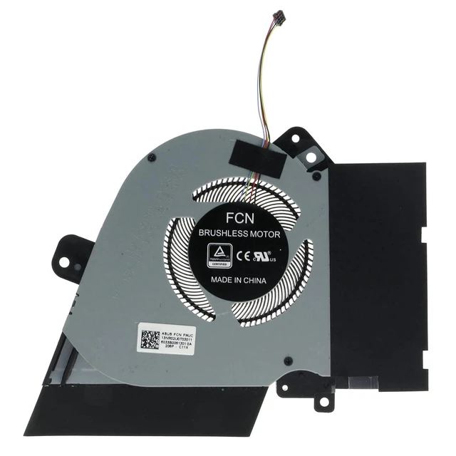 Alt view image 6 of 7 - Replacement CPU&GPU Cooling Fan for ASUS ROG Zephyrus GX502G GX502GW GX502GV GU502LV GU502GW GU502DU GU502GV 12V 1A 13NR0240T02111 13NR0240T01211