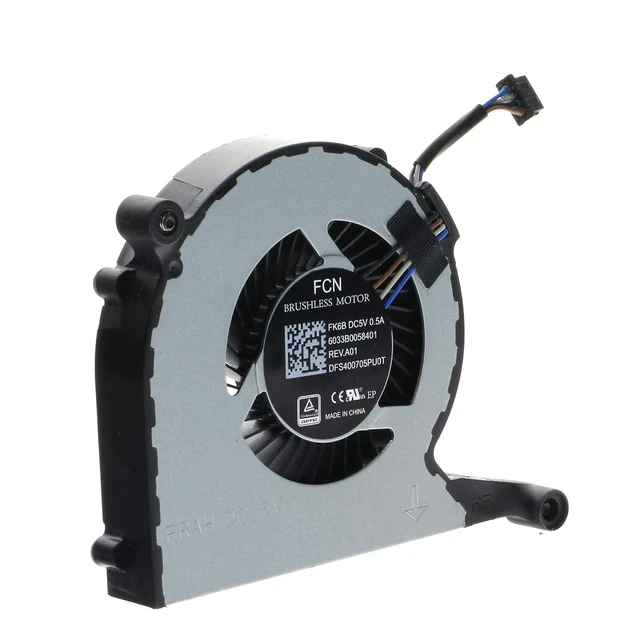 Alt view image 4 of 4 - Replacement CPU Cooling Fan for HP HSN-IXO1 Thunderbolt Dock 120W G2 FK6B FRAH 6033B0058401 DFS400705PU0T