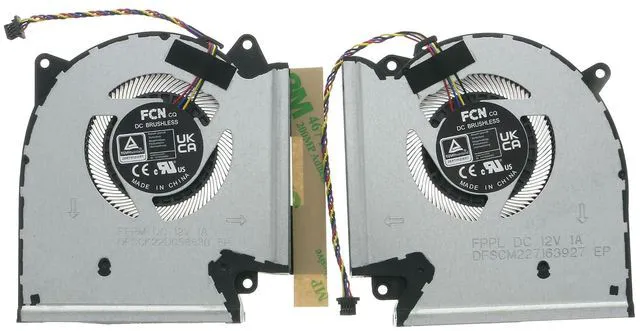 Main image of CPU & GPU Cooling Fan Replacement for ASUS ROG Strix G15 G513RX G513RS G513RM G513RW / G17 G713RX G713RS G713RM G713RW, 13NR0880P01011 FPPL, 13NR0880P02011 FPPM, DC 12V 1A 4-Pin