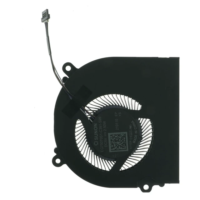 Alt view image 4 of 4 - CPU Cooling Fan for EVOO EG-LP7-BK MECHREVO Z2 Air-G Schenker XMG Core 15 TongFang GK5CP6V EG75070S1-C391-S99 DC 5V 2.50W