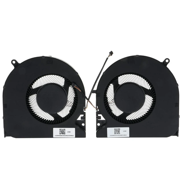Alt view image 2 of 6 - Replacement CPU & GPU Cooling Fan for Razer Blade 15 Advanced Mid 2021 RZ09-0409AE FP1H DFS5K22B056734 FP1J DFS5K221155723 132944282 132944222