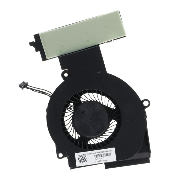 Alt view image 4 of 6 - Replacement CPU+GPU Cooling Fan for HP OMEN 4 Pro PC 15-DC 15-dc1058wm 15-dc1054nr 15-dc0051nr 15-dc1084nr 15-dc0010nr 15-dc0052nr 15-dc0020nr 15-dc0030nr L30204-001 L29354-001