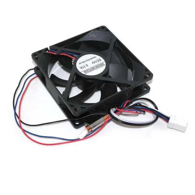 Alt view image 3 of 4 - Refrigerator Evaporator Fan Motor Replacement for Whirlpool W11087438 W10799016, D0925W14B7PZA58, 14V 0.17A 8-Pin 3-Wire