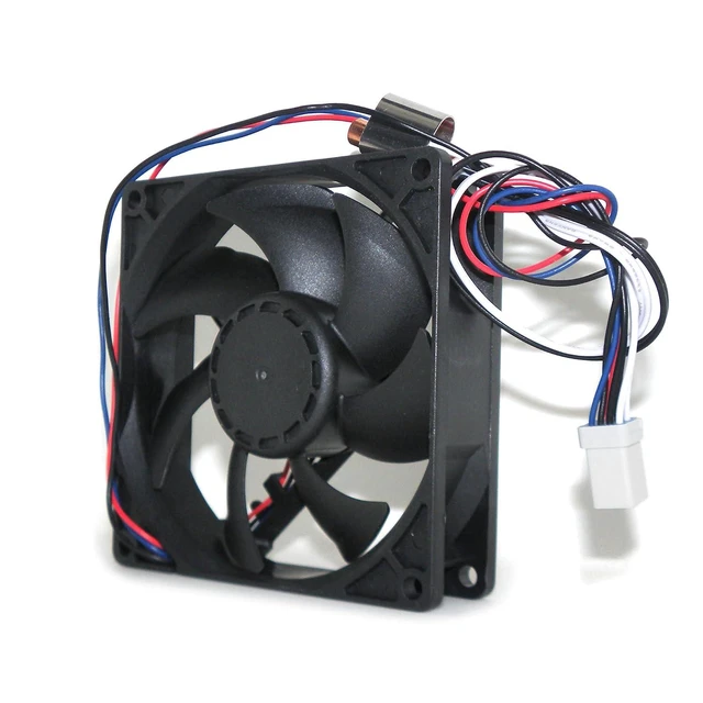 Alt view image 4 of 4 - Refrigerator Evaporator Fan Motor Replacement for Whirlpool W11087438 W10799016, D0925W14B7PZA58, 14V 0.17A 8-Pin 3-Wire