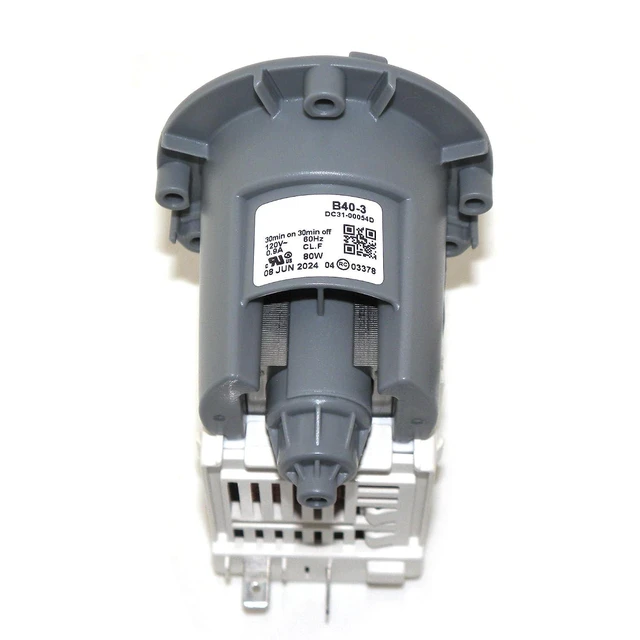 Alt view image 4 of 6 - LP054D Washer Drain Pump Motor for Samsung DC31-00054D PX3516-01 DC31-00187A, Replaces DC31-00178D DC97-20621A AP5583541 PS4204640, 120V 60Hz 80W